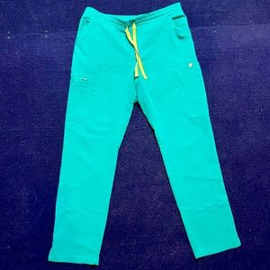 Figs Yola Skinny Scrub Pants - Medium, Aqua